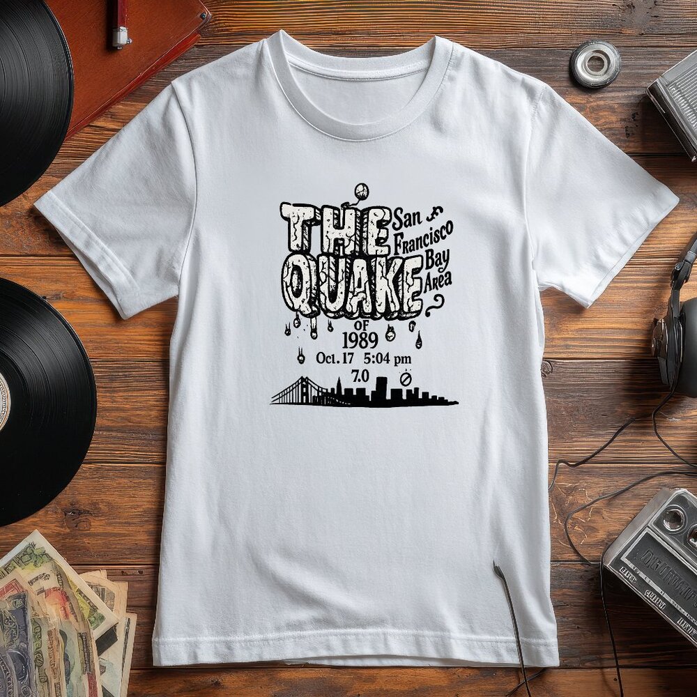 San Francisco 1989 Earthquake “The Quake” Graphic T-Shirt | SF Bay Area Vintage
